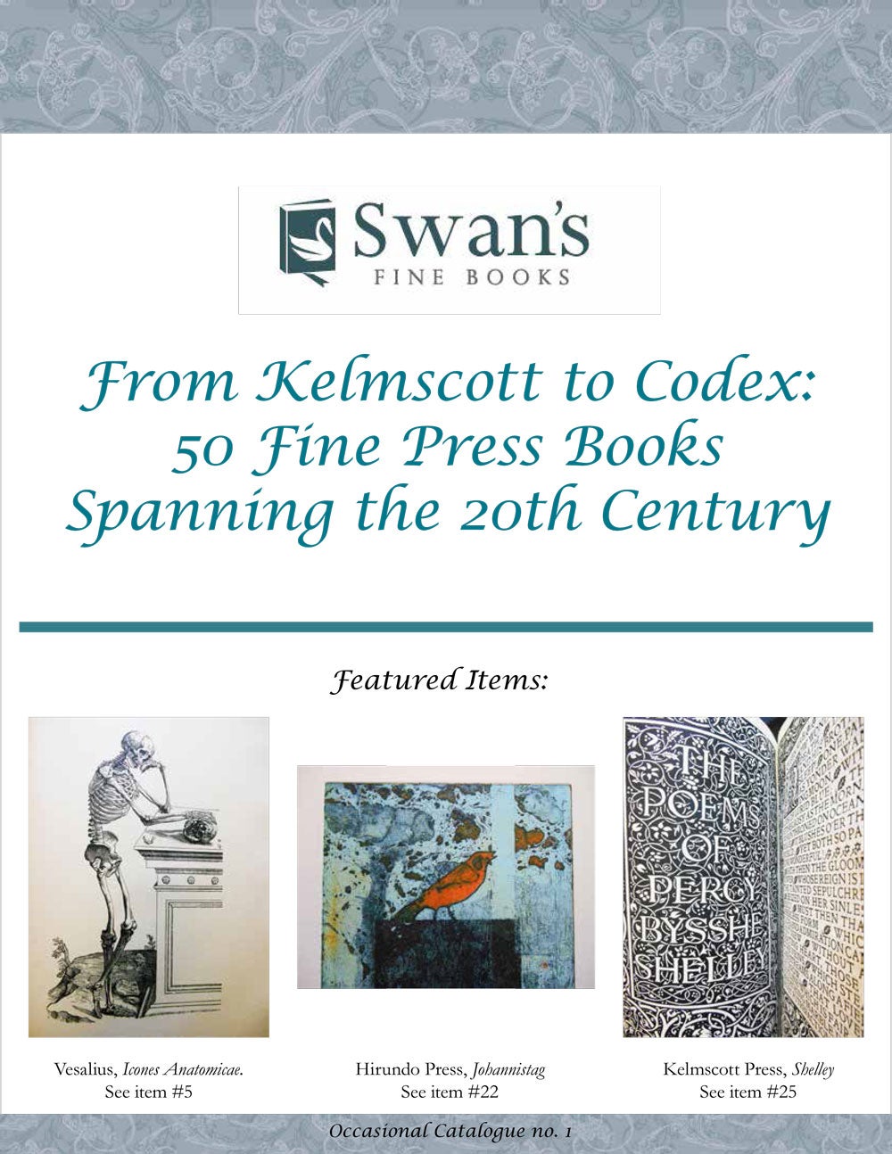 Catalogue 1 – Fine Press Books of the 20th Century