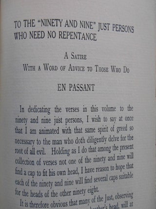 The Lays of the Pharisee, Being a Volume of Verses Together With Poems in Blank Verse, Telling of the Things that are in the Modern Life of To-Day: Critical: Satirical: Political
