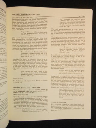 Children's Literature Review, Excerpts from Reviews, Criticism, and Commentary on Books for Children and Young People (Volumes 1 - 48)