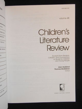 Children's Literature Review, Excerpts from Reviews, Criticism, and Commentary on Books for Children and Young People (Volumes 1 - 48)