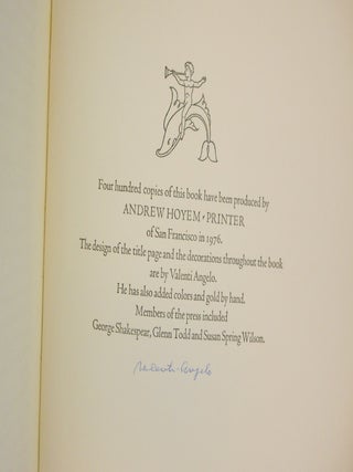 Valenti Angelo, Author, Illustrator, Printer
