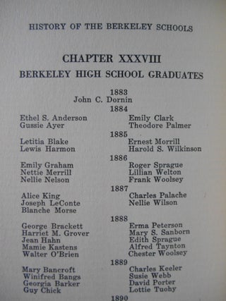 History of the Berkeley Schools
