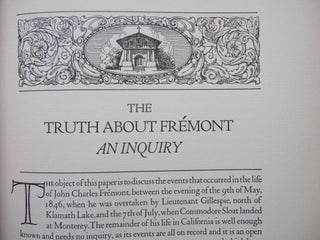 Item #16060114 The Truth About Fremont, An Inquiry. Ernest A. Wiltsee