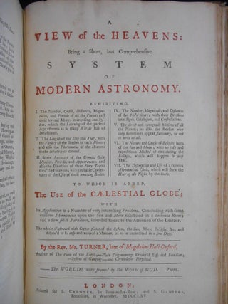 Plain Trigonometry, Rendered Easy & Familiar [bound with] A View Of The Earth. Being a short but comprehensive system of modern geography. [and with] A View of the Heavens. Being a short but comprehensive system of modern astronomy.