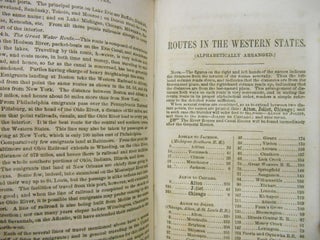 Colton's Traveler and Tourist's Guide-Book Through the Western States and Territories [Colton's Western Tourist and Emigrant's Guide]; Containing Brief Descriptions of Each, With the Routes and Distances on the Great Lines of Travel. Accompanied by a Map, Exhibiting the Township Lines of the U.S. Surveys, the Boundaries of Counties, Position of Cities, Villages, Settlements, Etc.