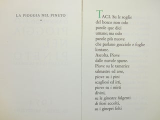 La Pioggia Nel Pineto; (La Lluvia en el Pinar)