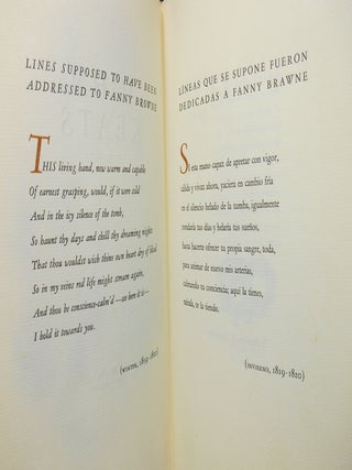 John Keats (1795-1821); "La Caballera." Coleccion de poesia. Volumen V.