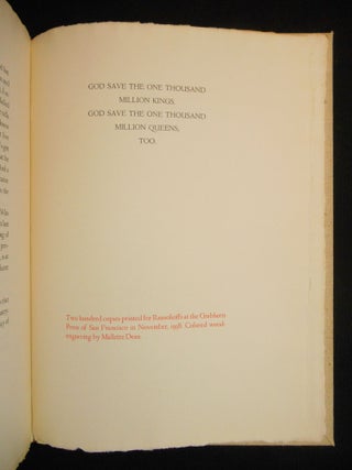 Farewell Speech of King Edward the Eighth Broadcast from Windsor Castle the Tenth Day of December, MCMXXXVI; With the Instrument of Abdication & A Note by William Saroyan