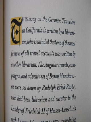 German Travelers in California