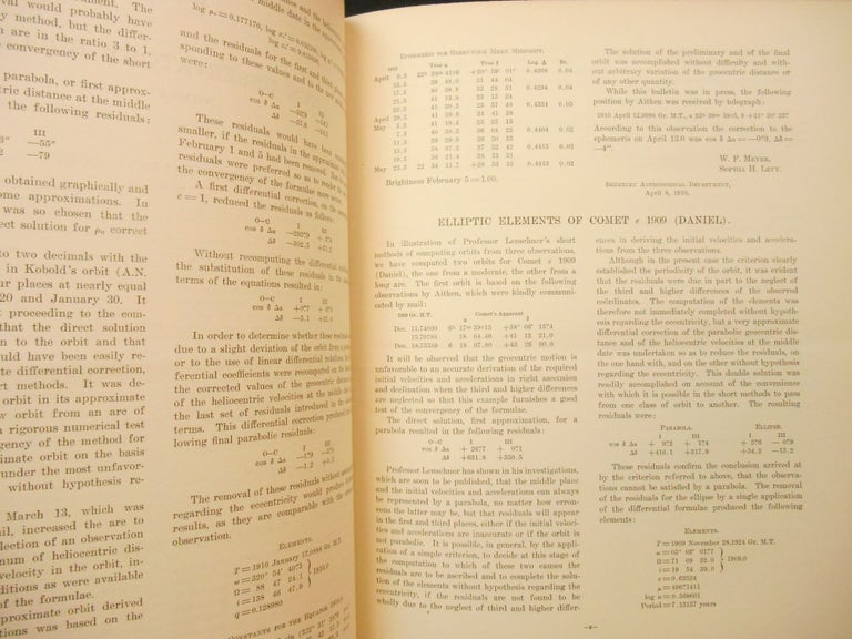 Item #17111309 Lick Observatory Bulletins; Contributions of the Berkeley Astronomical Department Volumes I - XI, 1904-1924. A O. Leuschner, Preface.