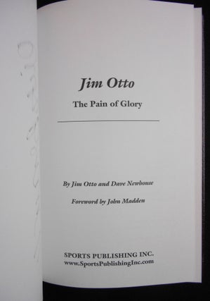 Jim Otto: The Pain of Glory