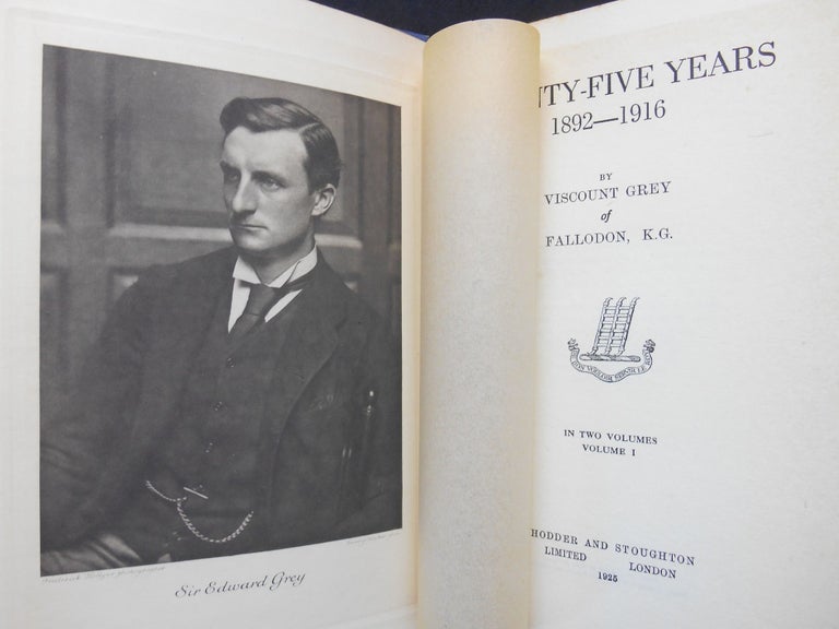 Item #18042504 Twenty-Five Years, 1892-1916. K. G. Viscount Grey of Fallodon, Frederick Hollyer, Hugh Cecil, Emery Walker, Photographer, Engraver.