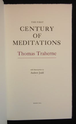 The First Century of Meditations