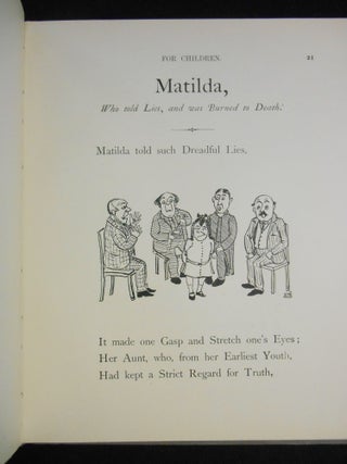Cautionary Tales for Children; Designed for the Admonition of Children between the ages of eight and fourteen years