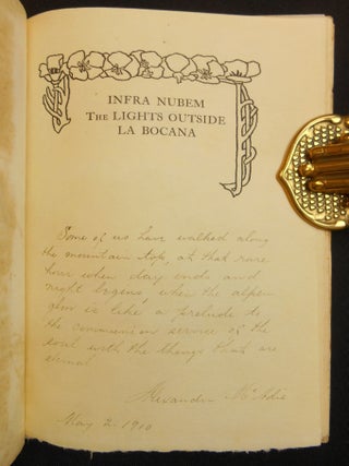 Item #19052031 Infra Nubem, The Lights Outside, La Bocana; Philopolis Series. Alexander McAdie,...