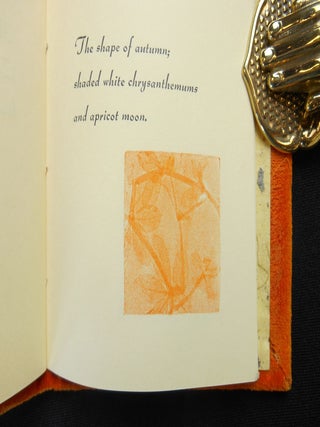 Item #19052801 Apricot Moon; images in the japanese haiku style of seventeen syllable verses....