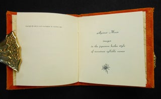 Apricot Moon; images in the japanese haiku style of seventeen syllable verses