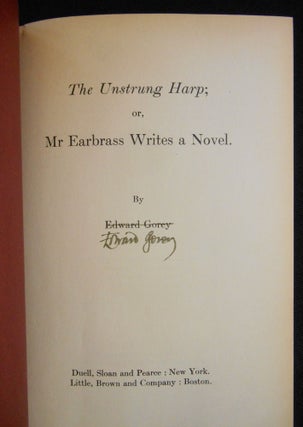 The Unstrung Harp; or, Mr. Earbrass Writes a Novel