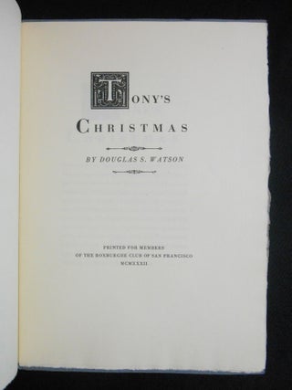 Tony's Christmas
