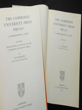 The Cambridge University Press 1696-1712, A Bibliographical Study, Volumes I and II