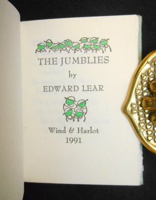 Item #19121103 The Jumblies [Miniature Book]. Edward Lear, Bonnie Baris, Illustrations