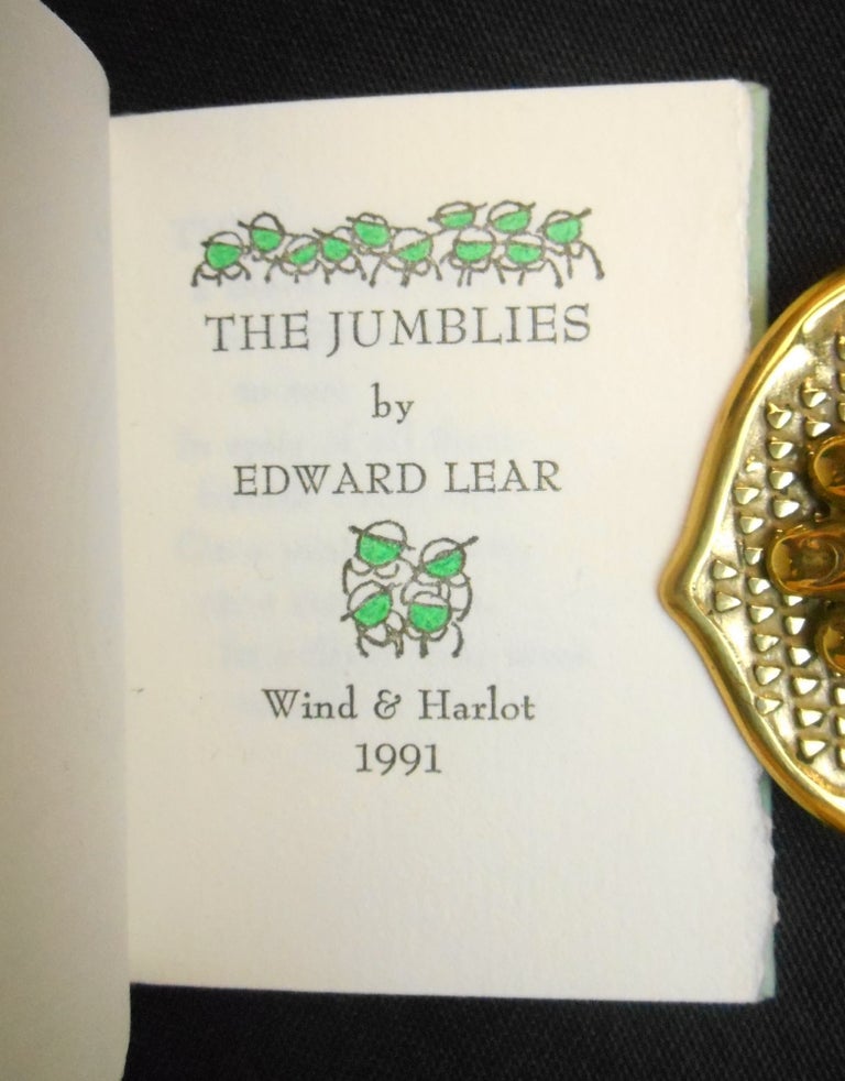 Item #19121103 The Jumblies [Miniature Book]. Edward Lear, Bonnie Baris, Illustrations.