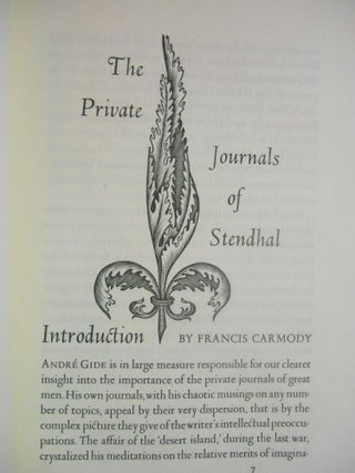 The Private Journals of Stendhal, 1811-1817