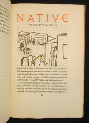 Narrative of Nicholas "Cheyenne" Dawson (Overland to California in '41 & '49, and Texas in '51); Number Seven of the Rare Americana Series Printed & Published by The Grabhorn Press of San Francisco in May, 1933.