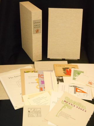 The Ephemera of Adrian Wilson: An Annotated List, 1944-1988