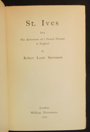 St. Ives; The Adventures of a French Prisoner in England