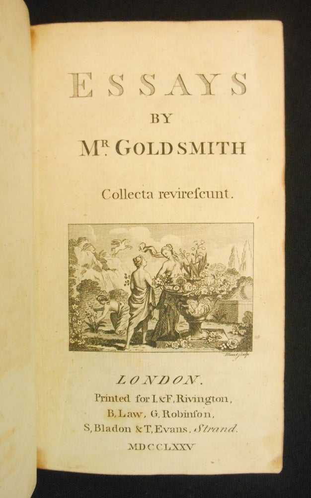 Item #210503074 Essays by Mr. Goldsmith. Goldsmith, Oliver.