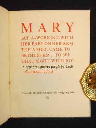 Item #21073008 A Carol and Other Rhymes. Edward Johnston