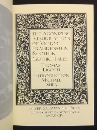 The Agonizing Resurrection of Victor Frankenstein & Other Gothic Tales