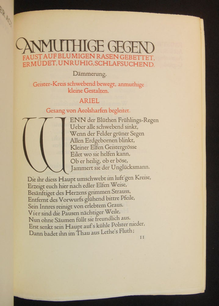 Item #22030302 Faust, Eine Tragoedie von Goethe (Volumes I and II). Johann Wolfgang von Goethe.