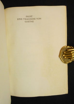 Faust, Eine Tragoedie von Goethe (Volumes I and II)