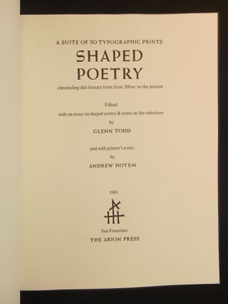 Shaped Poetry