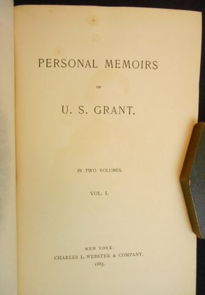 Personal Memoirs of U.S. Grant [Grant's Memoirs]