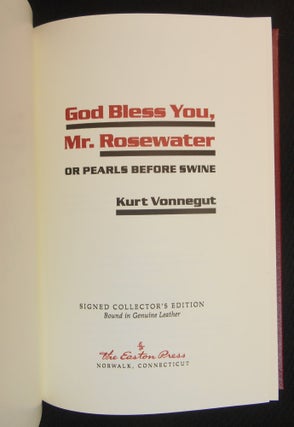 God Bless You, Mr. Rosewater; or, Pearls Before Swine