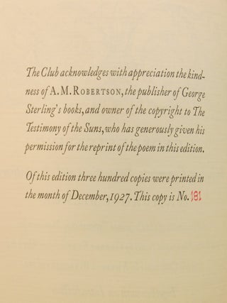 The Testimony of the Suns