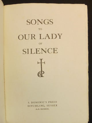 Songs to Our Lady of Silence