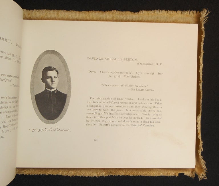 Item #22082003 Lucky Bag, 1904 [Association Copy: Inscribed by David McDougal LeBreton, a 1904 graduate who retired at the rank of Rear Admiral]; Volume XI. United States Naval Academy, B K. Johnson, -in-Chief.