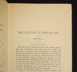 Recollections of Frontier Life