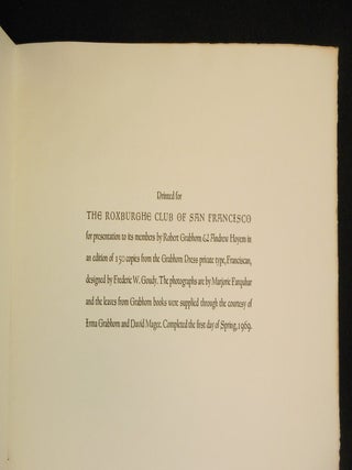 In Memoriam, Edwin Grabhorn, 1889-1968 [Roxburghe Club Keepsake]