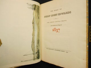 The Diary of Philip Leget Edwards; The Great Cattle Drive from California to Oregon in 1837