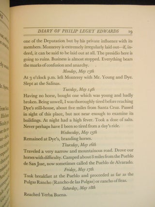 The Diary of Philip Leget Edwards; The Great Cattle Drive from California to Oregon in 1837
