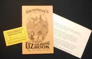 Item #24030701 Munchkin's OZ Coloring Book; by Nordmann. Fred Schoonmaker, T A. Munchkin