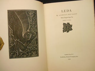 Item #24032448 Leda. Aldous Huxley, Eric Gill, Engravings