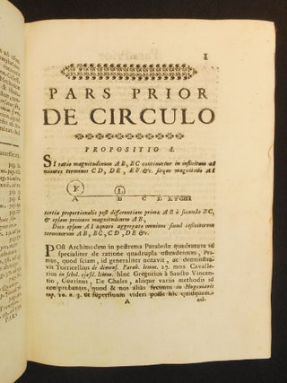Quadratura Circuli,; et hyperbolae per infinitas hypoerbolas, & parabolas quadrabiles geometrice exhibita, & demonstrata