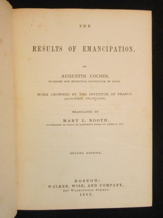 The Results of Emancipation