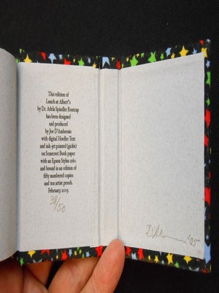 Lunch at Albert's: Reflections on Joe D'Ambrosio's "A Memoir of Book Design"